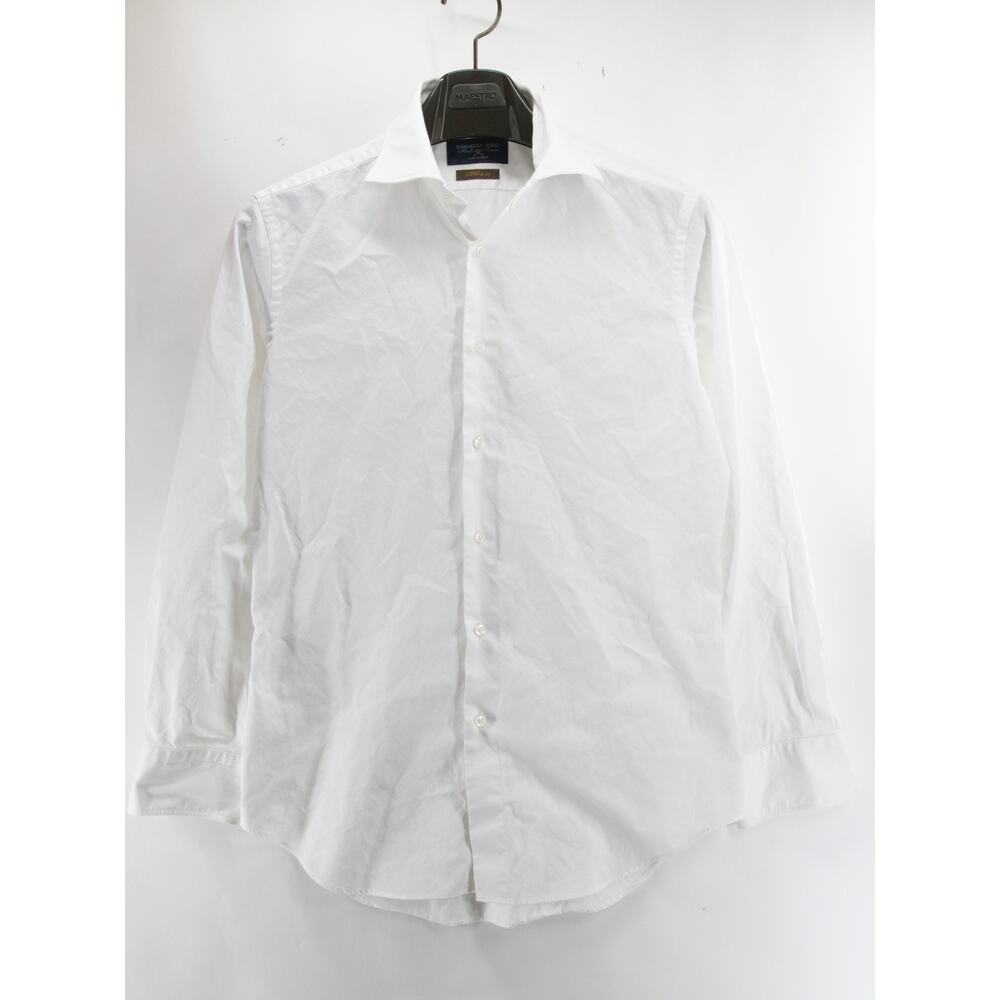 Kamakura Shirts Made in Japan White Button Up Classic Shirt 200/4 Ply 48" Chest